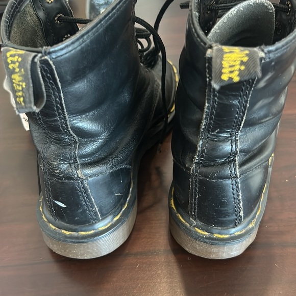 Dr. Martens Vintage 1460 Made In England Boots Black Leather Size 6 - Picture 13 of 16